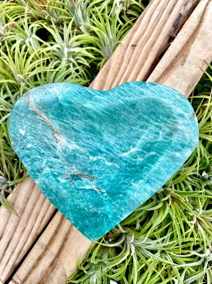 Amazonite Crystal Heart Bowl
