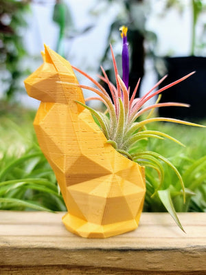 Small Cat 3D Printed Holder w/ Ionantha - Metallic Gold