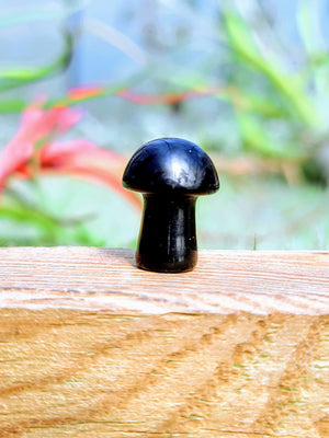 Mini Obsidian Crystal Mushroom