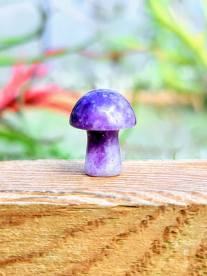 Mini Lepidolite Crystal Mushroom
