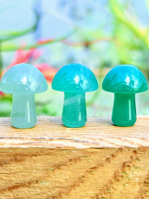 Mini Green Aventurine Crystal Mushroom
