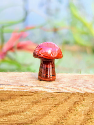 Mini Red Jasper Crystal Mushroom