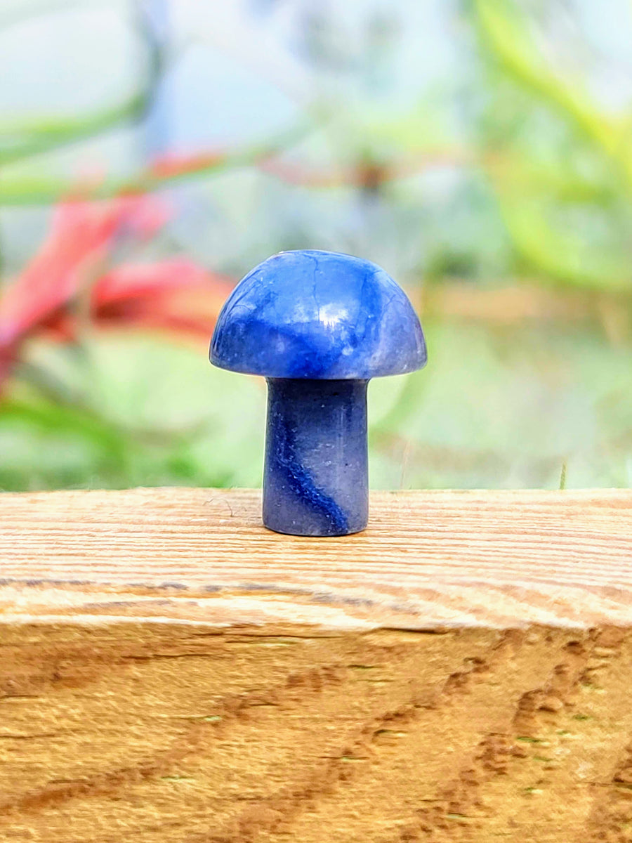 Mini Blue Aventurine Crystal Mushroom