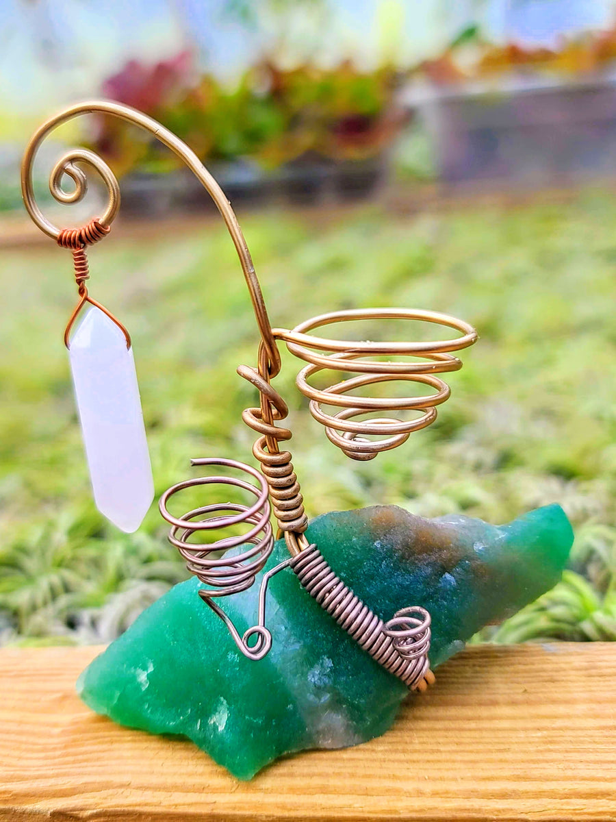 WYSIWYG Fluorite Air Plant Holder with Three Air Plants