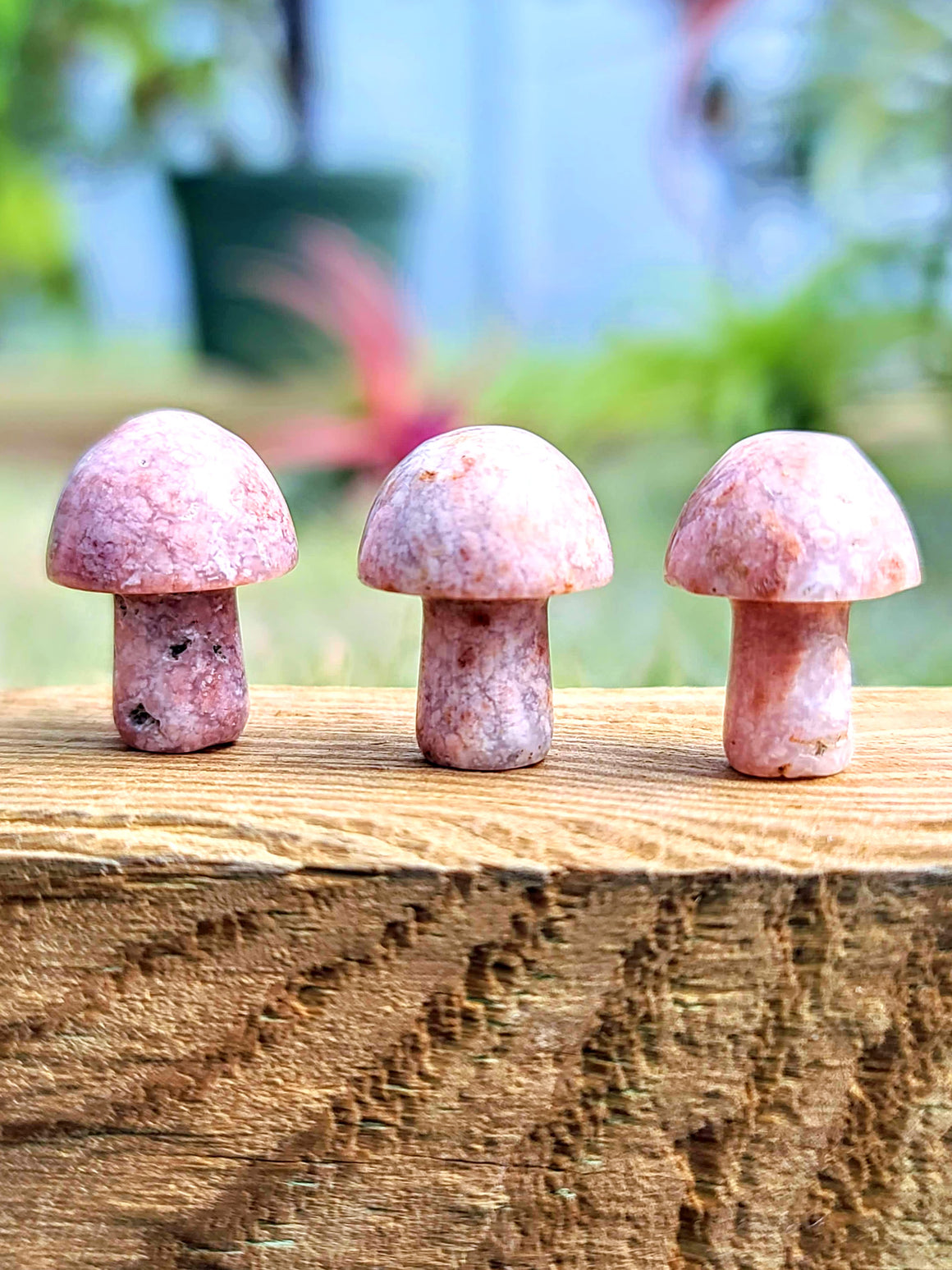 Pink Opal Crystal Mushroom