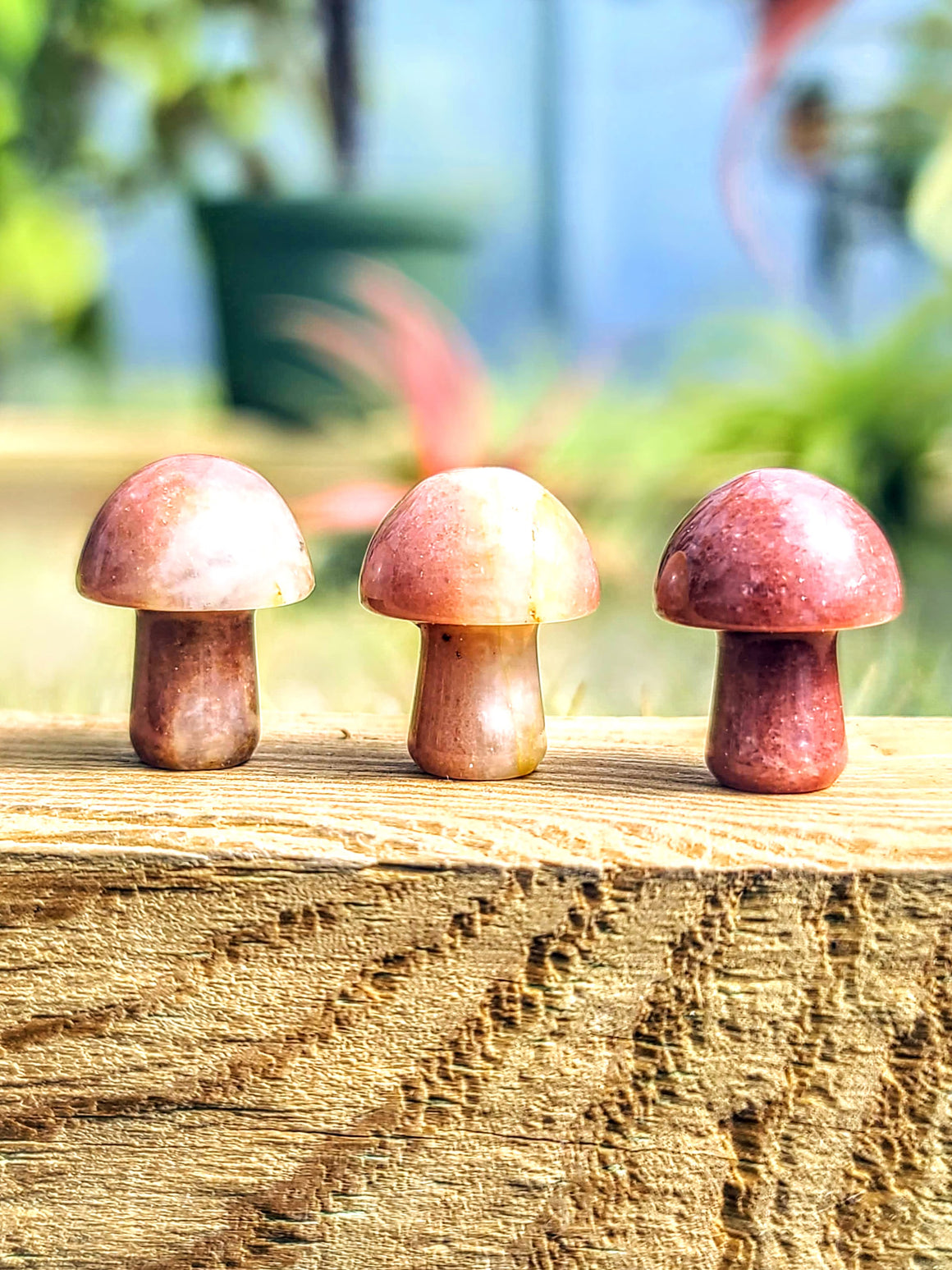 Strawberry Quartz Crystal Mushroom