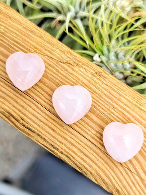 Mini Rose Quartz Crystal Heart