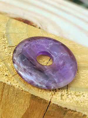 Purple Fluorite Donut Ring Holder w/ Air Plant