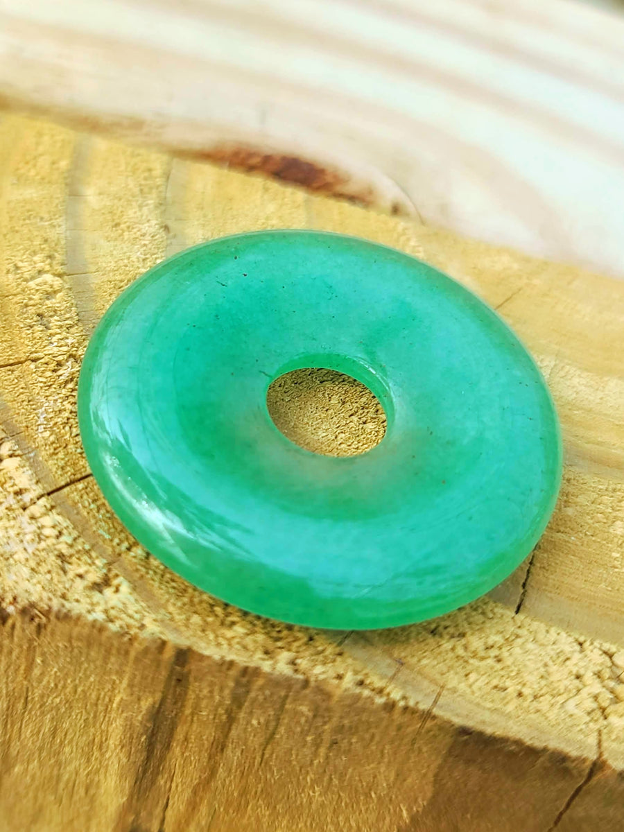 Green Aventurine Donut Ring Holder w/ Air Plant
