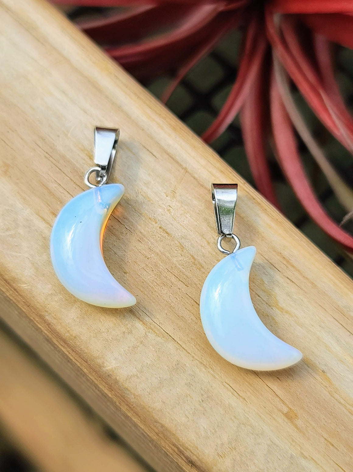 Opalite Moon Pendant