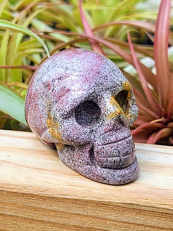 Medium Ocean Jasper Skull Carving