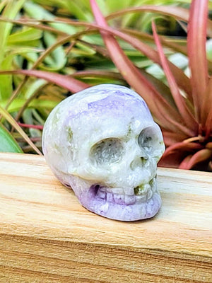 Small Lepidolite Skull Carving