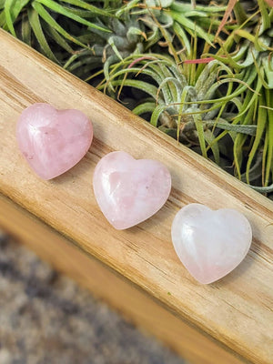 Mini Rose Quartz Crystal Heart
