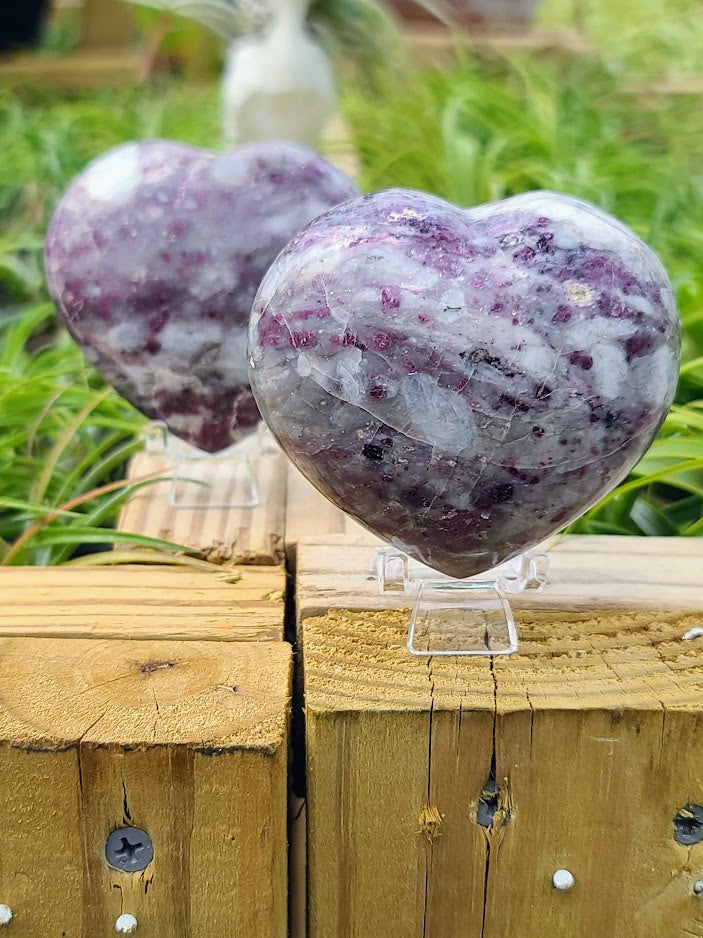 Purple Mica Crystal Heart
