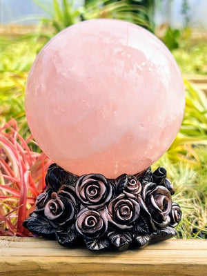 Pink Rose Crystal Stand