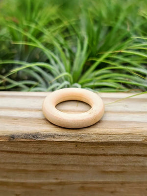Wooden Ring Crystal Stand