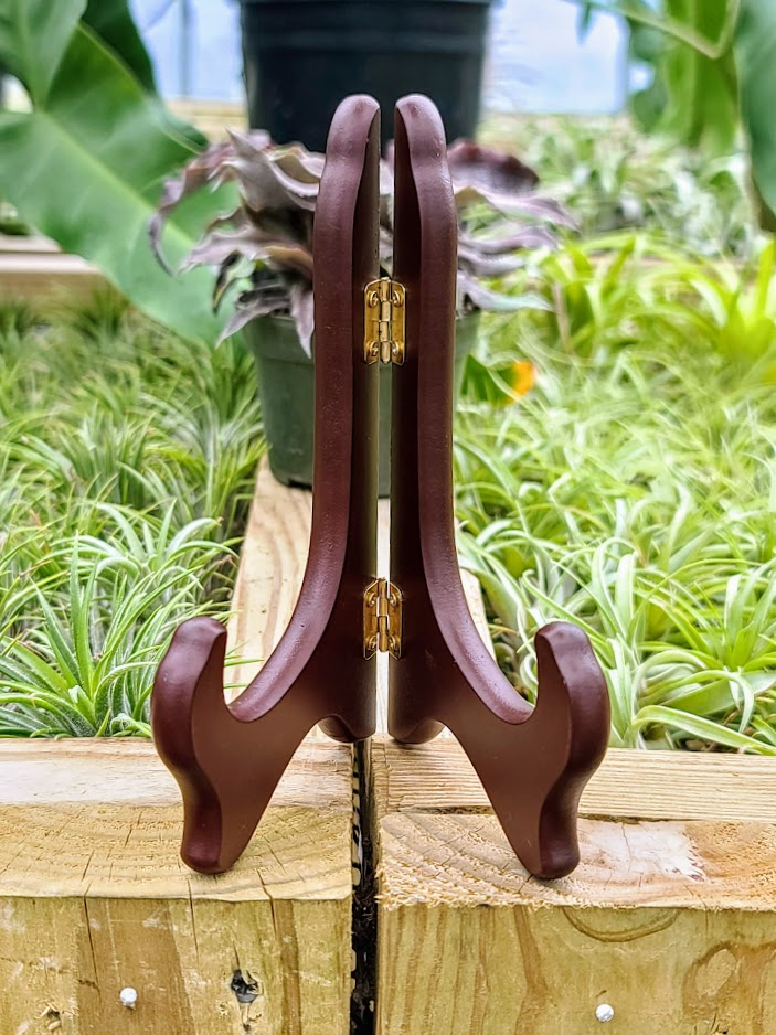 Tall Wooden Crystal Stand