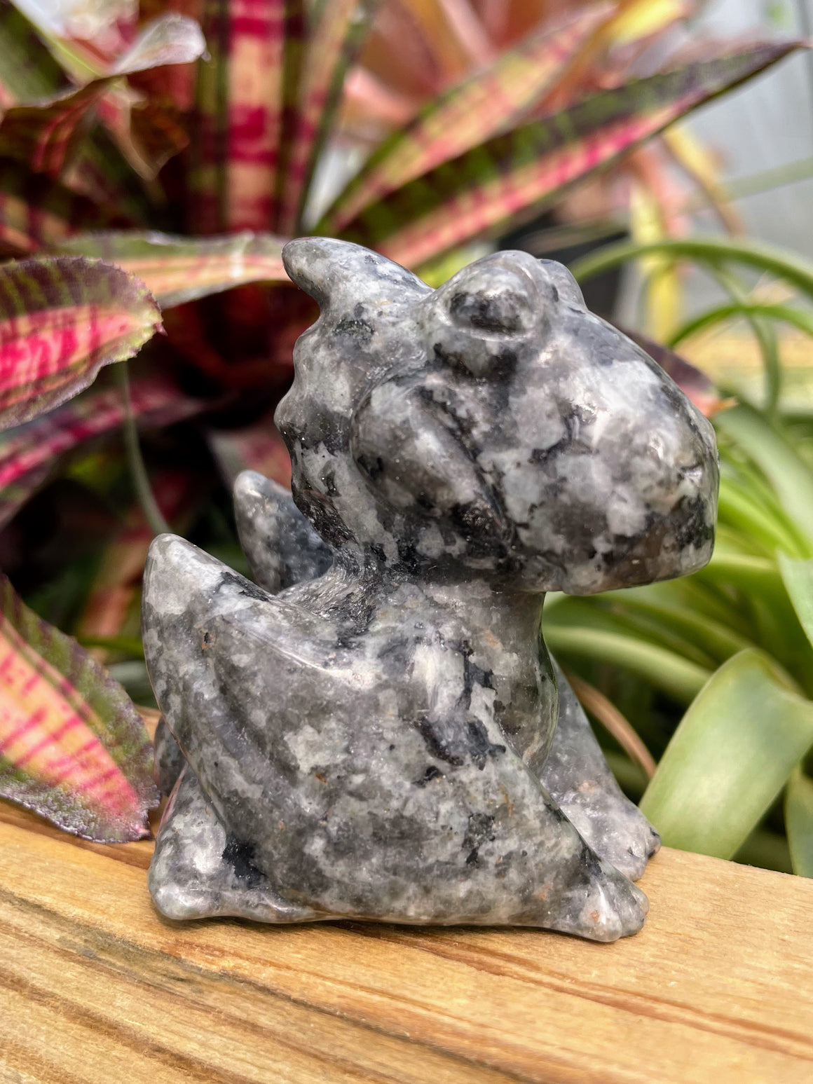 Yooperlite Dragon Crystal Carving