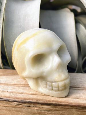 Medium Aventurine Skull Carving