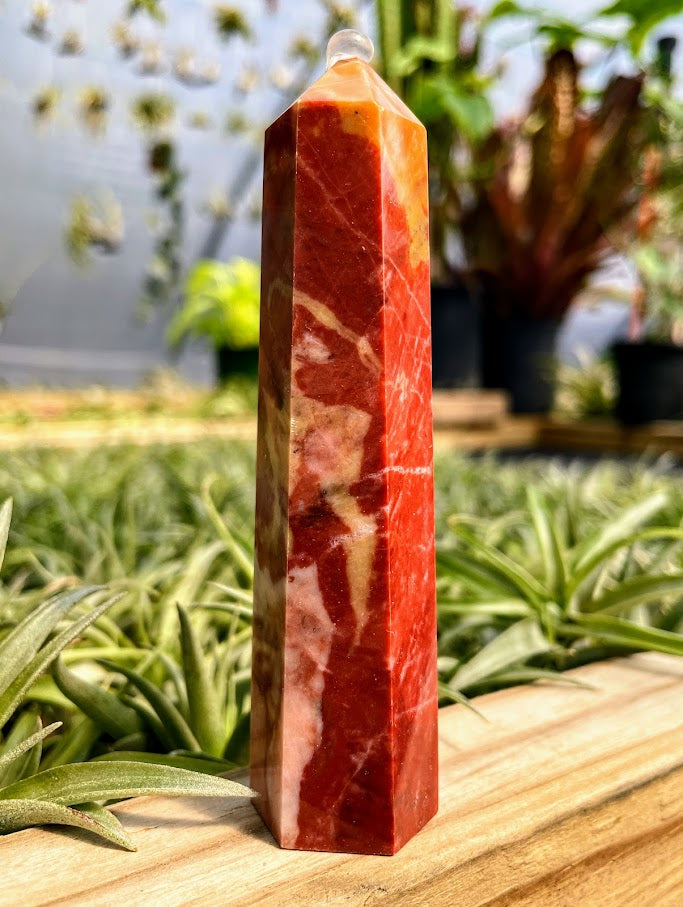 Red Agate Crystal Point