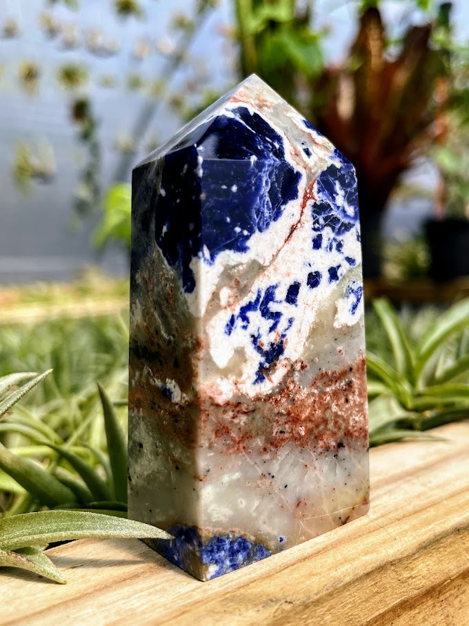 High Quality Sodalite Crystal Point