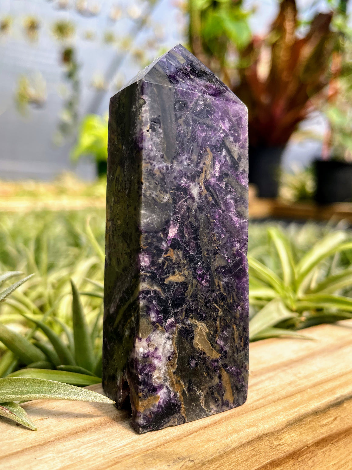 Purple Sphalerite Crystal Point