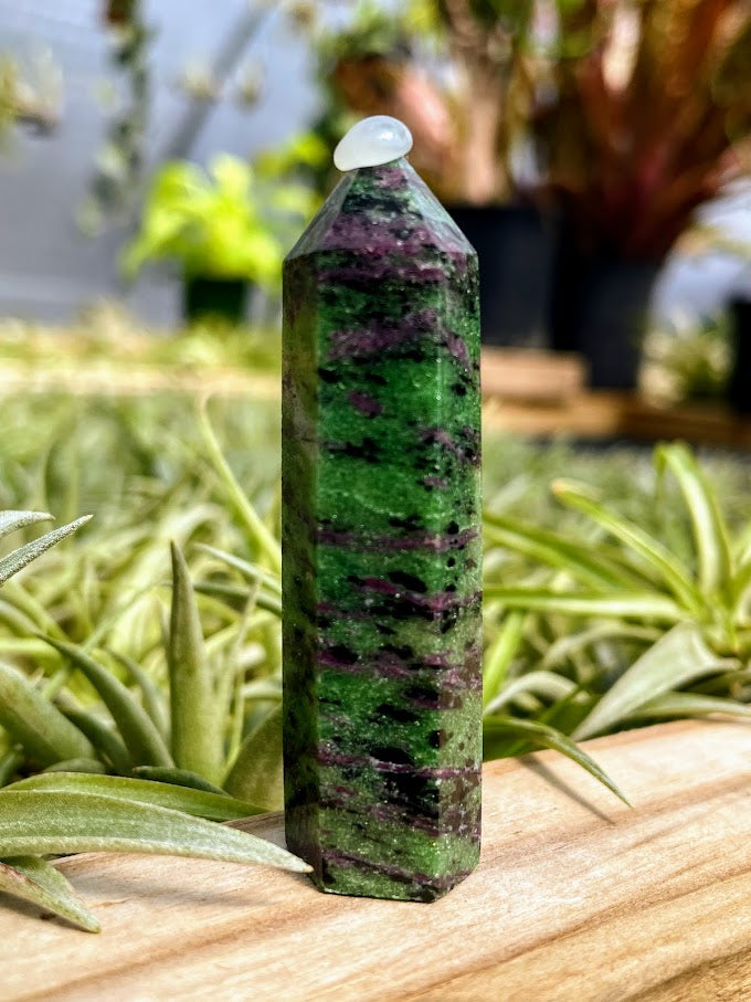Ruby in Zoisite Crystal Tower