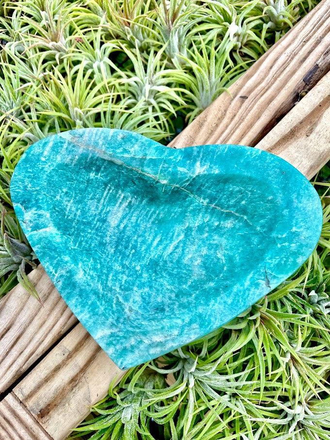 Amazonite Crystal Heart Bowl