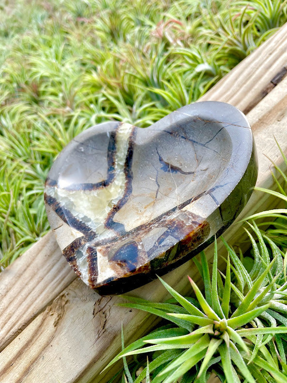 Septarian Crystal Heart Bowl