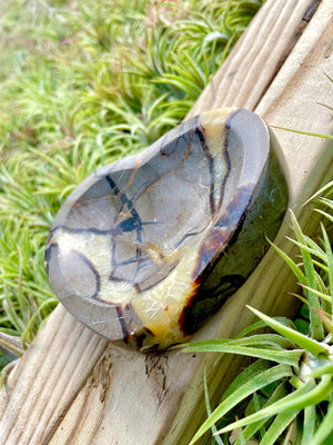 Septarian Crystal Heart Bowl