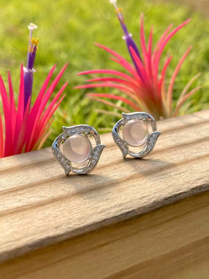 Moonstone Crystal Earrings