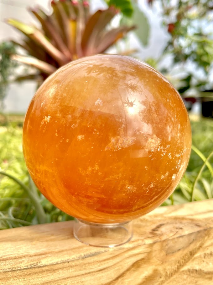 WYSIWYG- Honey Calcite Sphere
