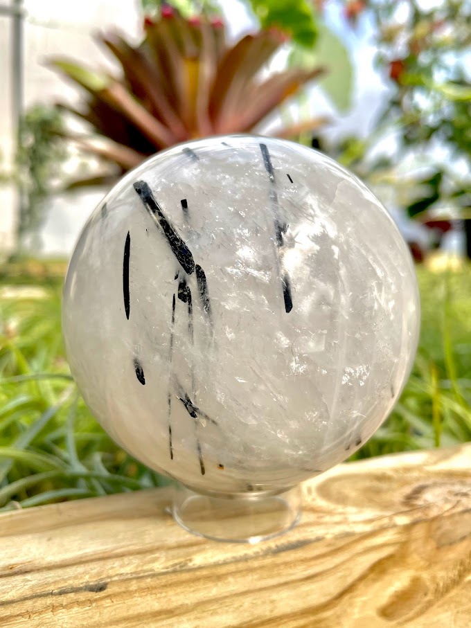 WYSIWYG- Tourmalinated Quartz Sphere