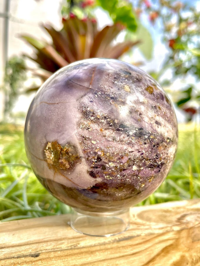 WYSIWYG- Purple Breccia Sphere