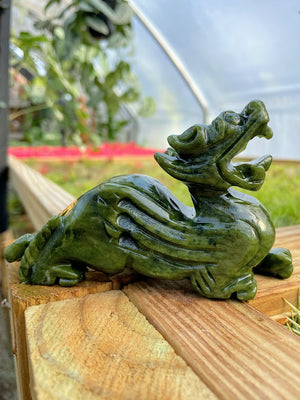 WYSIWYG- Green Jade Pixiu Dragon