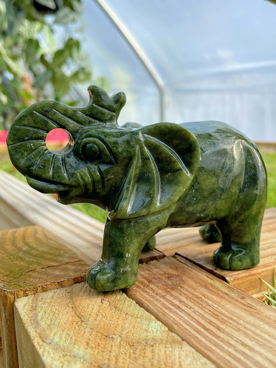 WYSIWYG- Green Jade Elephant