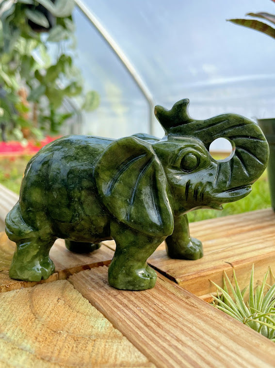 WYSIWYG- Green Jade Elephant