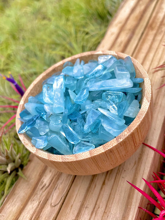 Aquamarine Crystal Necklace, March Birthstone, Raw Crystal Necklace – Abiza